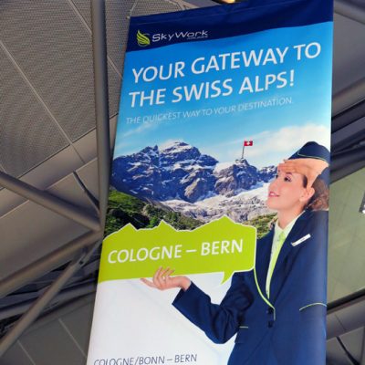Gateway to the Swiss Alps: Mit SkyWork Airlines ist man von Köln/Bonn in einer guten Stunde am Flughafen Bern.