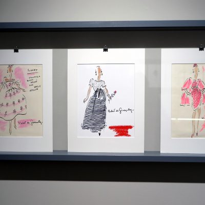 Originalskizzen von Givenchy in der Expo-Bolle Stiftung.